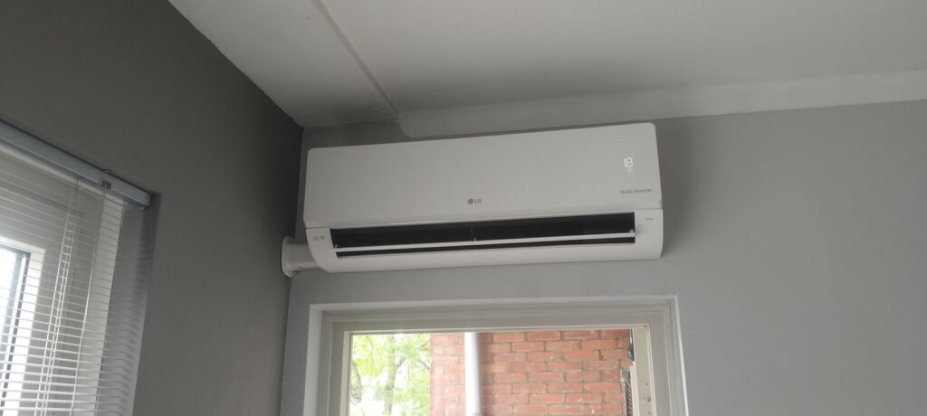 airco binnenunit slaapkamer lg dual inverter